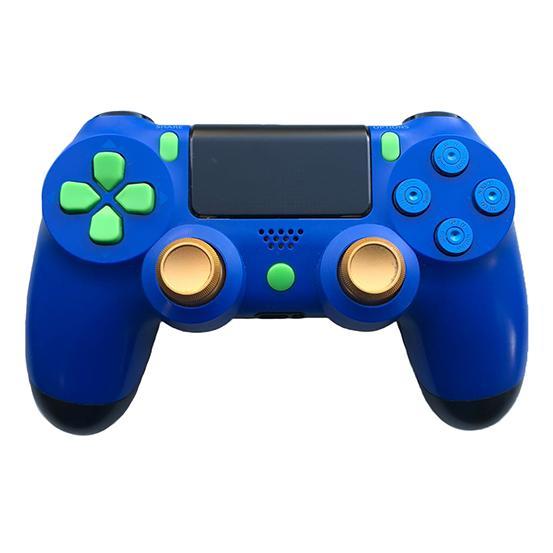 Sony PS4 Controller Dualshock 4 Blauw met Groene Knoppen (Origineel) (PS4) kopen €52