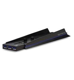 PS4 Verticale Standaard met USB-hubs en LED-verlichting - (Voor het eerste model) - 4Gamers