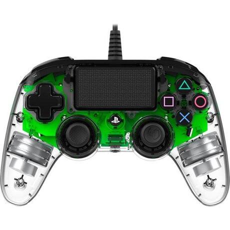 Nacon Compact Controller - Transparant Groen LED