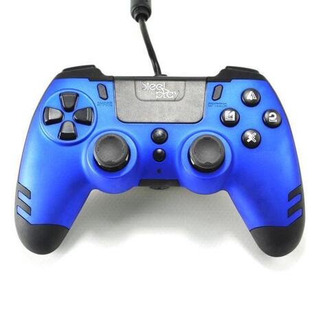 Steelplay MetalTech Wired Controller - Sapphire Blue (PS4 & PS3)