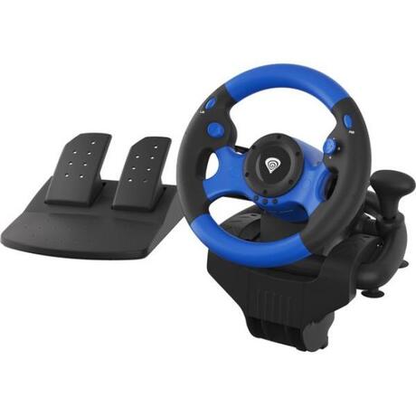 Genesis Seaborg 350 Zwart/Blauw Racestuur - PC, PS4, PS3, Xbox One, Xbox 360